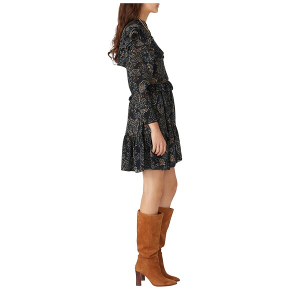 NICHOLAS Elsie Paisley Long Sleeve Ruffle Floral Mini Dress Size 2 ($475) - Picture 6 of 15